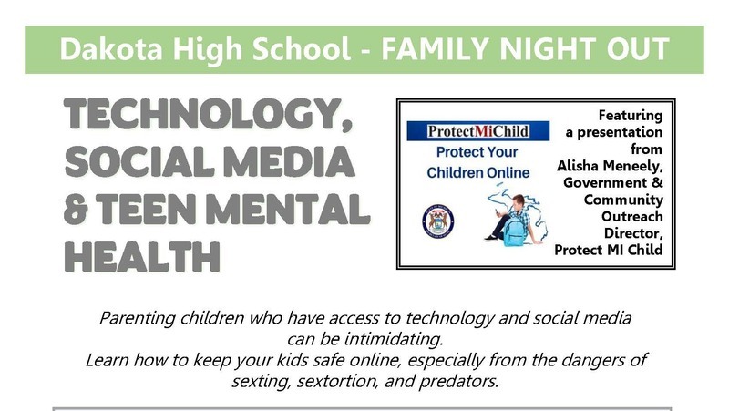 FNO Teen Technology, Social Media and Teen Mental Health event flyer 5-16-24