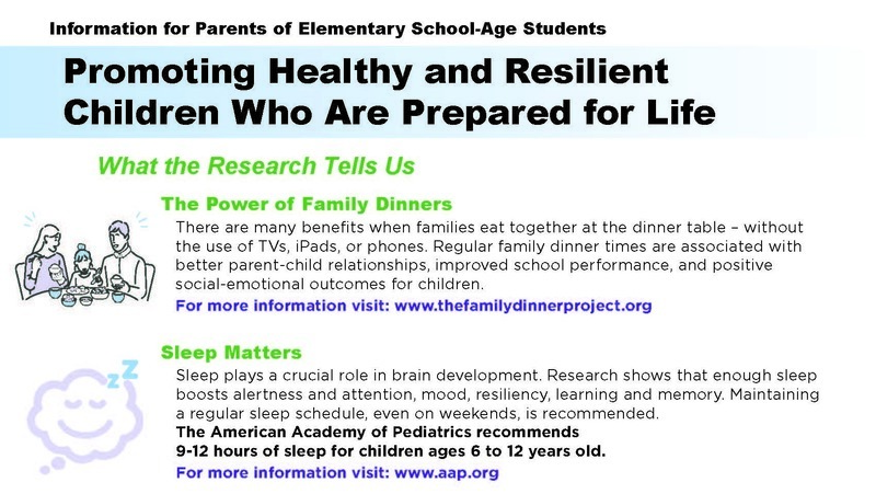 Promoting Healthy and Resilient Children  - Resource for Parents