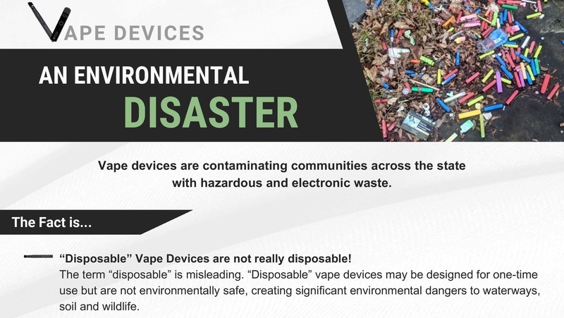 Vape Devices - An Environmental Disaster handout