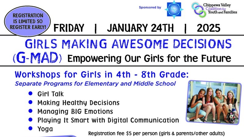 Girls Making Awesome Decisions Event Flyer